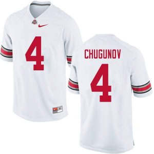 NCAA Ohio State Buckeyes Men's #4 Chris Chugunov White Nike Football College Jersey VNW1745ZO